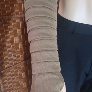 Star Wars Cosplay Inspired Pair of Arm Wrap or Gauntlets Handmade Bronze Color