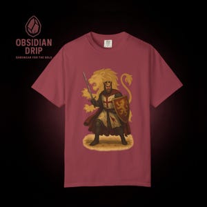 Richard Lionheart Minimalist Shirt - Classic History T Shirt - English History King Tee - History Richard Lionheart Gift - FREE SHIPPING