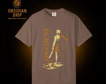 Spartacus T-Shirt – Ancient Greek Hero, Minimalist Design