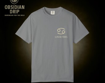 Cancer Zodiac Sign T-Shirt – Minimalist Astrology Tee