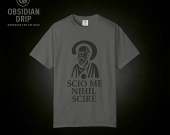 Socrates Minimalist T-Shirt – Greek Philosopher Gift