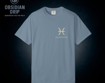 Minimalist Pisces Zodiac T-Shirt – Ethically Sourced US Cotton