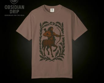 Centaur T-Shirt – Greek Mythology Art, Dark Minimalism