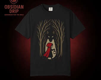 Little Red Riding Hood T-Shirt – Minimalist Fairy Tale Tee
