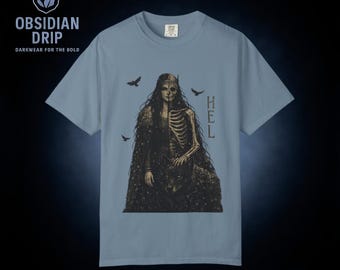 Hel Graphic Tee – Ancient Norse Goddess, Goddess of Underworld, Mythology Shirt