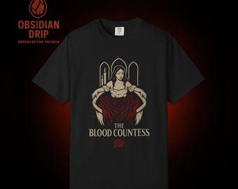Blood Countess T-Shirt – Elizabeth Bathory Vampire Horror Tee