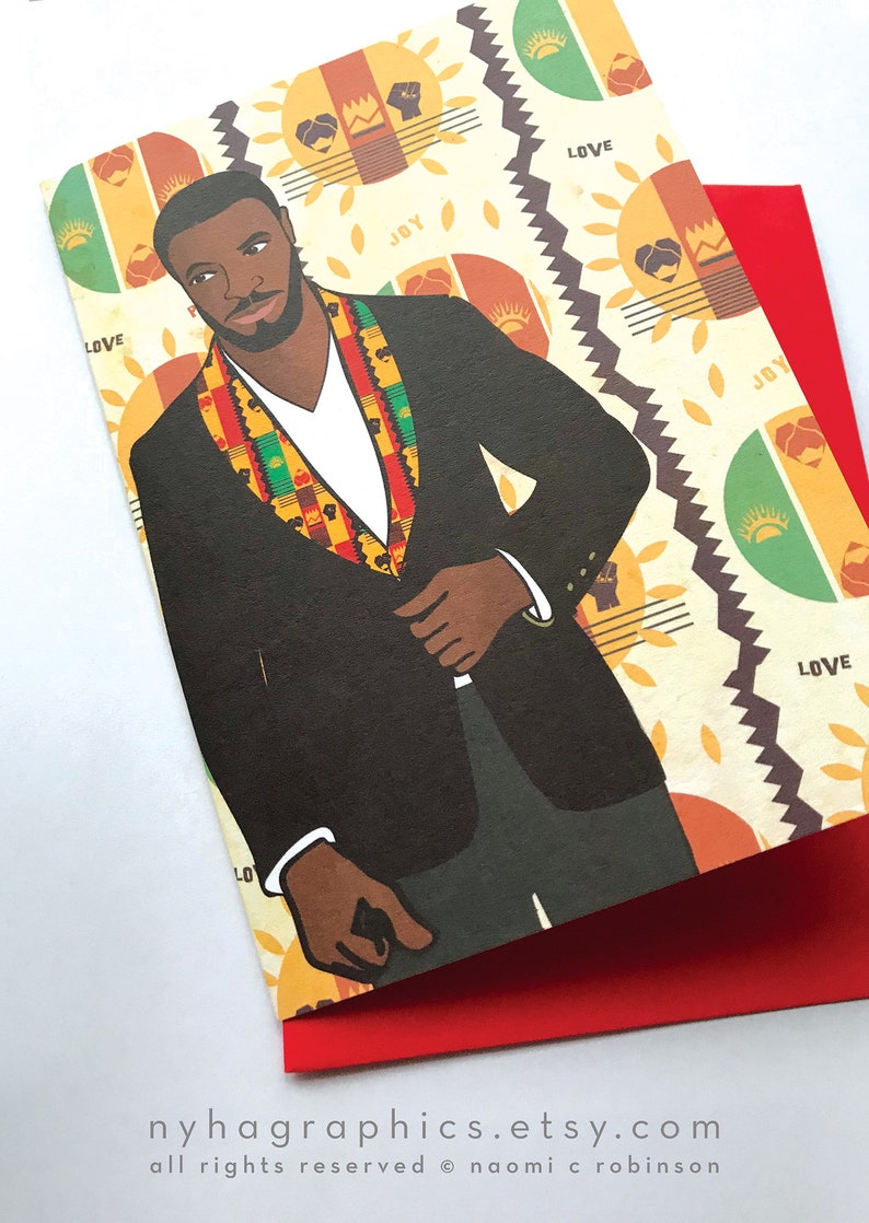 African American Birthday Card for Him Black Men Card Black | Etsy UK