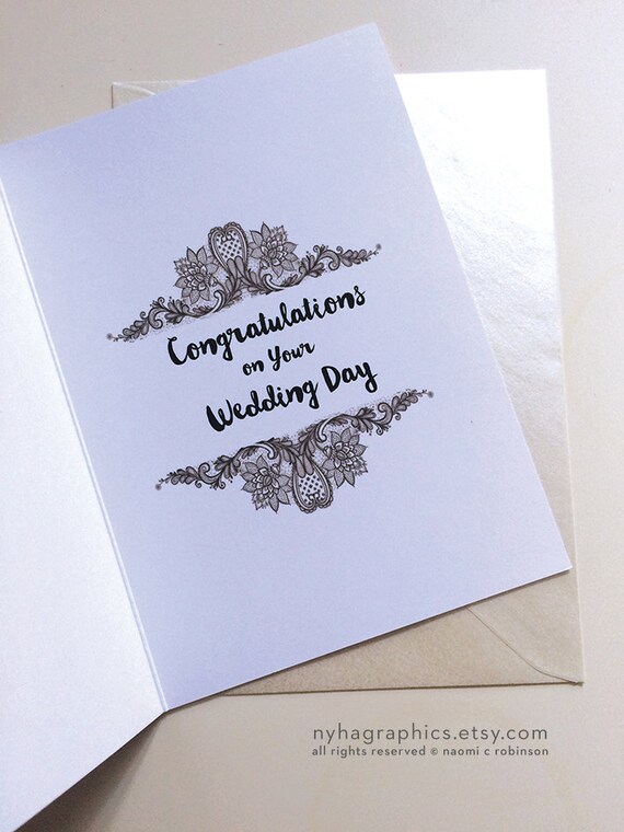 African American Wedding Card Wedding Card Congratulations Etsy