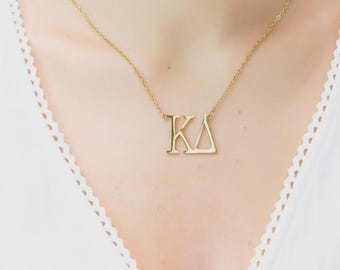 Kappa Delta Nameplate Necklace - Sorority Necklace - Greek Life - Sorority Jewelry - Gifts for Big - Gifts for Little - Bid Day Gifts
