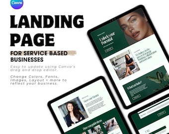 Canva Sales Page Template: Coaching Course Landing Page (Digital Download)