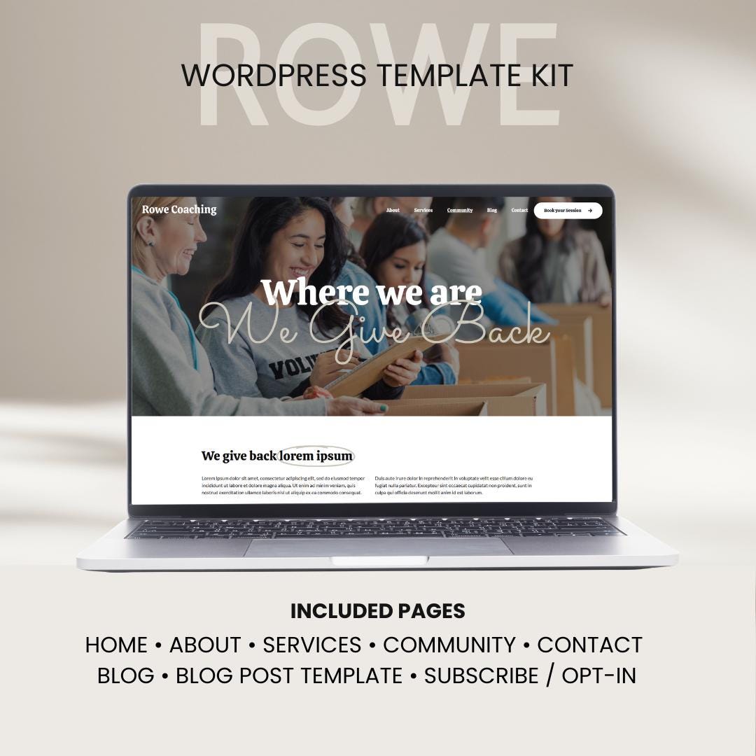 Luxury Wordpress Website Template: Elementor Business Website - Etsy