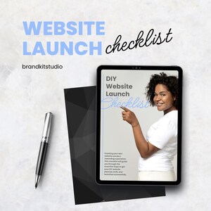 Website Launch Checklist,  DIY Website Planner, Website Content Template, Website Design Workbook, Launch Your Site Guide