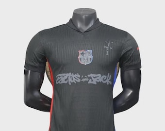 Barcelona Black Football Shirt - Travis Scott Limited Edition