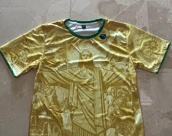 Brazil Yellow Jersey - Jesus Yellow Design - Special Edition