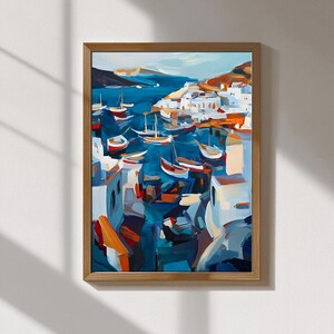 Mykonos Prints – Greek Island Wall Art, Santorini Blue & White Decor, Coastal Travel Photography, Mediterranean Home Decor