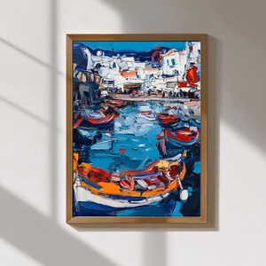 Mykonos Prints – Greek Island Wall Art, Santorini Blue & White Decor, Coastal Travel Photography, Mediterranean Home Decor