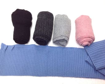 Big Lot Of Wool Sweater Cuff - For Mitten Makers