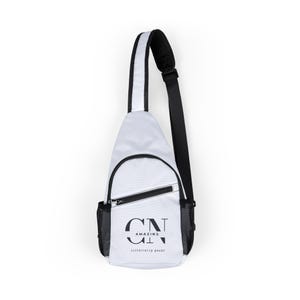 CNA Love All-Over Print Chest Bag - Modern Street Style Sling Bag, Travel Accessory, Minimalist Design, Trendy Gift, Outdoor Gear