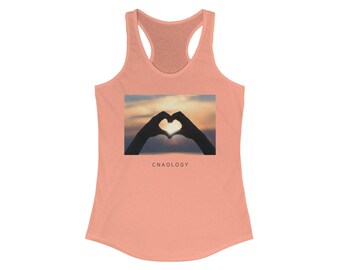 CNA Love Heart Hands Racerback Tank: Women's Workout Top