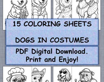 Printable Puppy Coloring Pages for Kids | Cute Dog Coloring Book PDF, 15 Fun Puppies to Color for Ages 3–7
