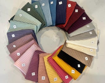 100% cotton washcloths for kitchen or bath. Great for gift baskets