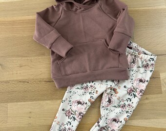 Two piece leggings and hoodie set size 18 months ready to ship