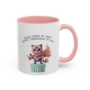 Taza, Taza de Café con Lindo Mapache, Diseño de Superhéroe Panda Basura, Regalo Divertido para Amantes de los Animales, Menaje de Cocina Novedoso, Taza de Té, Regalo de Cumpleaños Único
