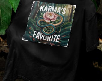 Forest Snake Graphic Tee, Organic Cotton Unisex Top