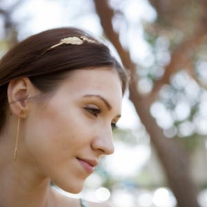 Grecian Headpiece, Leaf Branch Hair Piece, Bridal headband, Wedding Accessory, Greek Goddess Rhinestones headpiece, Bohemian Headpiece