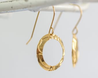 Boucles d'oreilles pendantes en or, boucles d'oreilles pendantes cercle, boucles d'oreilles géométriques en or, boucles d'oreilles cercle en or, boucles d'oreilles pendantes en or, boucles d'oreilles simples en or