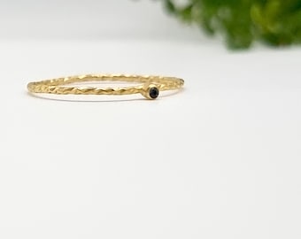 Sapphire Ring, Dainty Gold Ring , Minimalist Sapphire Ring, Sapphire Gold Ring, Sapphire Jewelry, September Birthstone Ring, Delicate Ring