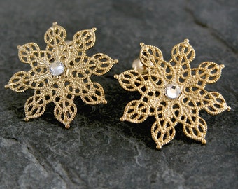 Winter Earrings, Snowflake Jewelry, Statement Earrings, Snowflake Earrings, Mother Gifts Ideas for Her, Snowflake, Unique Jewelry for Her