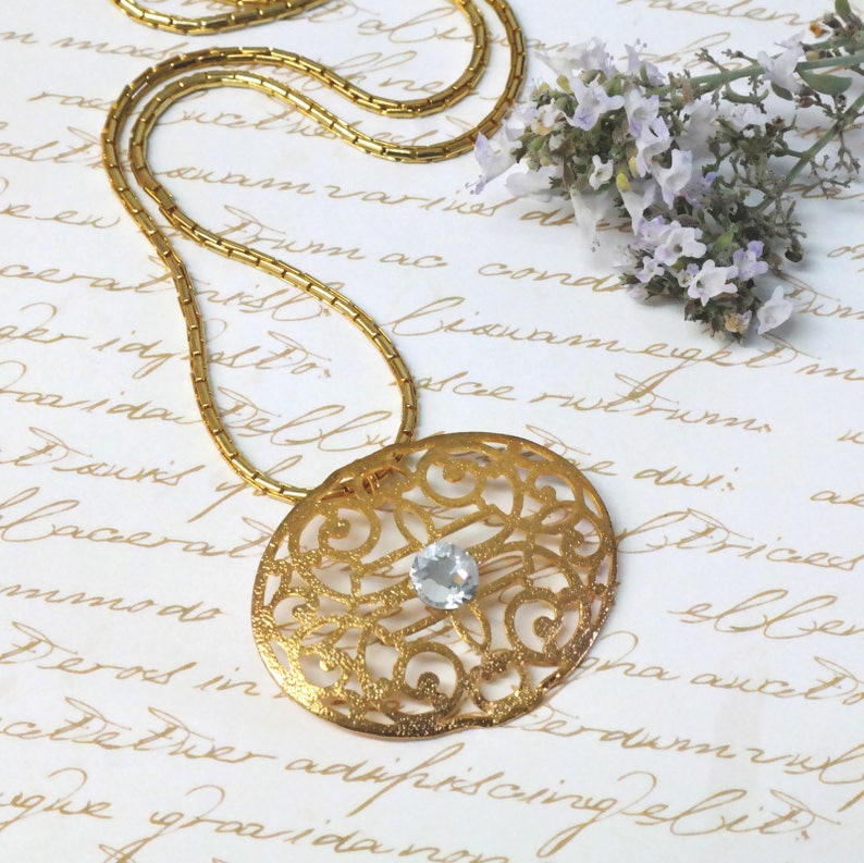 Gold Necklace Gold Statement Necklace Gold Jewelry New York Etsy
