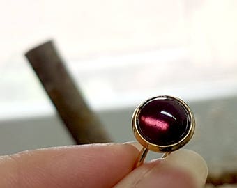 Amethyst Ring Gold, February Birthstone Ring, Amethyst Statement Ring, Gold Gemstone Ring, Stone Gold Ring,  Boho Jewelry Statement Ring