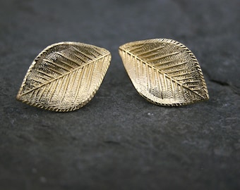 Wedding Gold Grecian Leaf Earrings, Grecian Goddess Stud Earrings, Leaf Stud Earrings, Greek Goddess Earrings, Bridesmaid Bridal Earrings