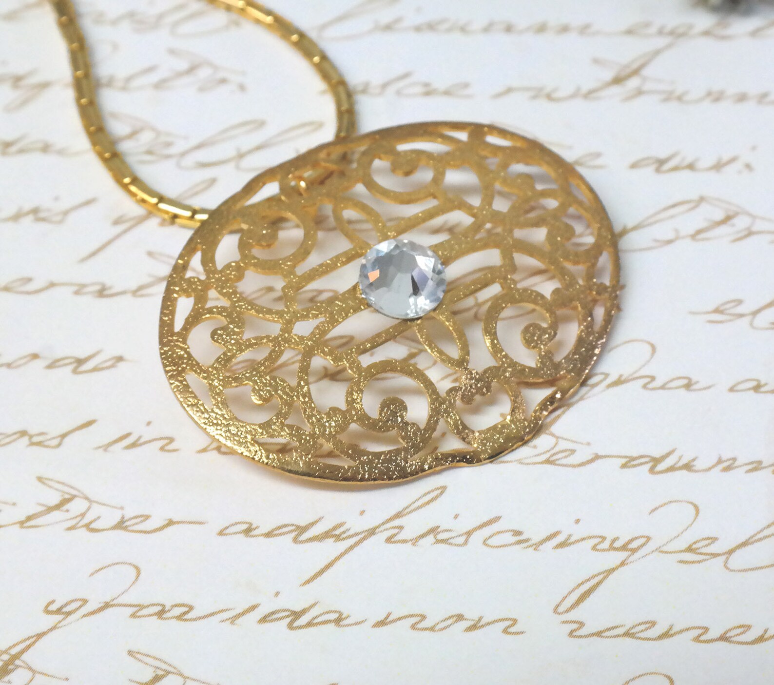 Gold Necklace Gold Statement Necklace Gold Jewelry New York Etsy