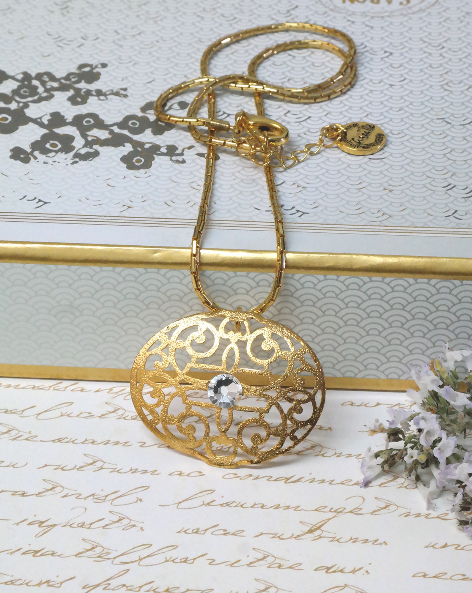 Gold Necklace Gold Statement Necklace Gold Jewelry New York Etsy