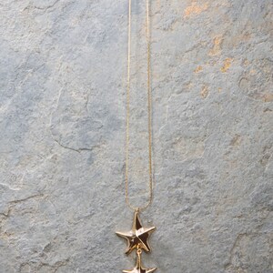 Gold Star Necklace, Star Jewelry, Unique Sea Star Necklace, Strafish Necklace, Beach Wedding Necklace, Starfish Jewelry, Gift for Her, image 7
