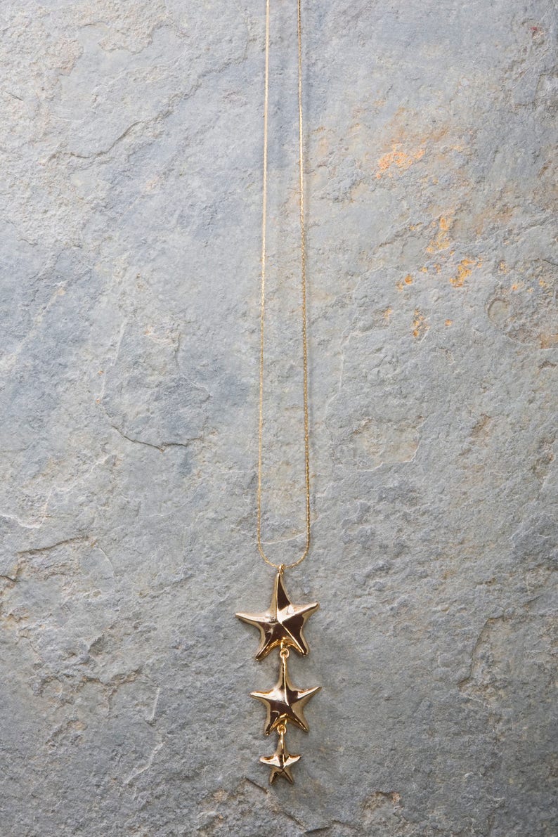 Gold Star Necklace, Star Jewelry, Unique Sea Star Necklace, Strafish Necklace, Beach Wedding Necklace, Starfish Jewelry, Gift for Her, image 7