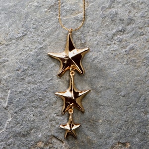 Gold Star Necklace, Star Jewelry, Unique Sea Star Necklace, Strafish Necklace, Beach Wedding Necklace, Starfish Jewelry, Gift for Her, image 2
