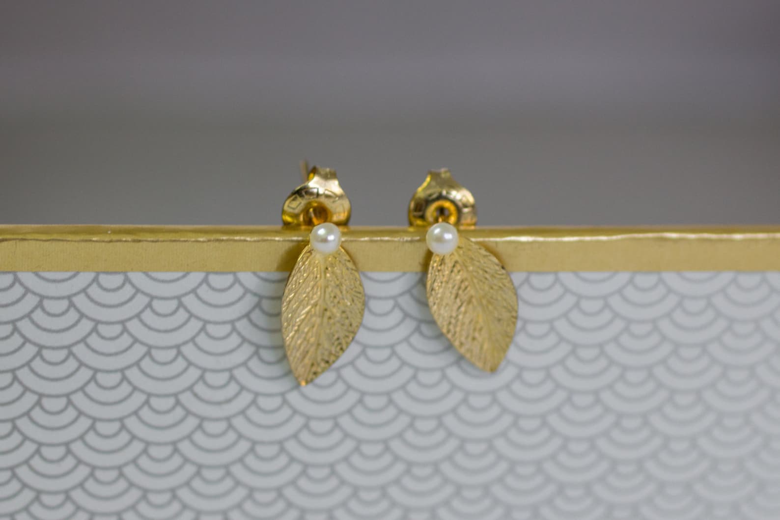 Women's Gift Gold Stud Earrings Gold Leaf Earrings Etsy Israel