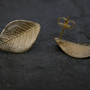 Wedding Gold Grecian Leaf Earrings, Grecian Goddess Stud Earrings, Leaf Stud Earrings, Greek Goddess Earrings, Bridesmaid Bridal Earrings image 2