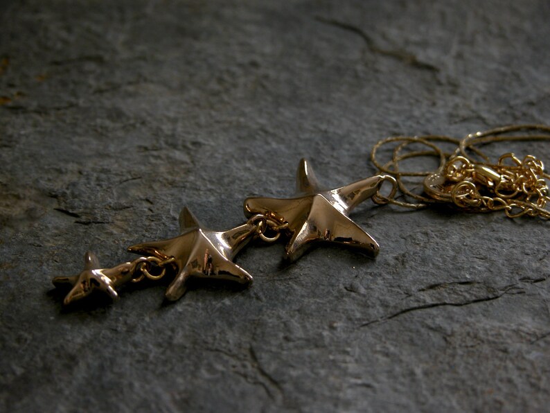 Gold Star Necklace, Star Jewelry, Unique Sea Star Necklace, Strafish Necklace, Beach Wedding Necklace, Starfish Jewelry, Gift for Her, image 3