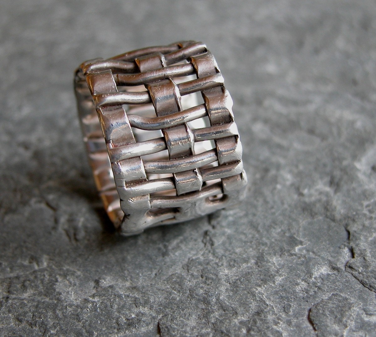 Fathers Day Jewelry Wide Men's Silver Ring Men's Etsy