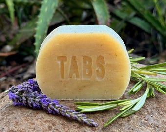 Szampon w kostce Rosemary Lavender: ręcznie robione organiczne mydło wspomagające wzrost włosów
