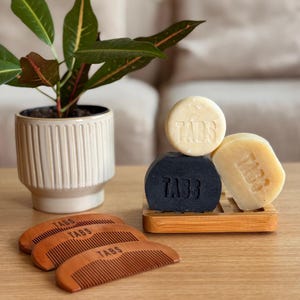 Natural Peachwood Comb | Anti-Static Beard Comb | Sustainable Zero Waste Hair Care | Plastic-Free Grooming | Travel Friendly Pocket Size