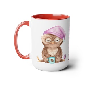 Just Pour The Coffee - Two-Tone Coffee Mugs, 15oz