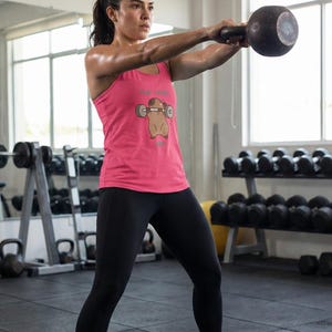 Women&#39;s Workout Tank | Cute Gym Shirt for Women | One More Rep Racerback | Funny Weightlifting Top | Gym Gift for Her | Lifting Shirt Women