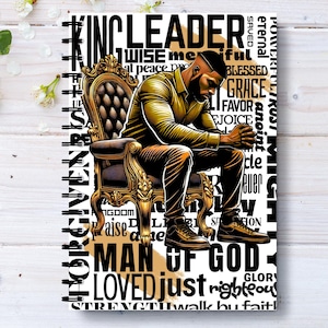 Praying Man on Throne Digital Art | Christian Wall Print | Faith-Based Worship Artwork | Inspirational Religious Decor | Instant Download