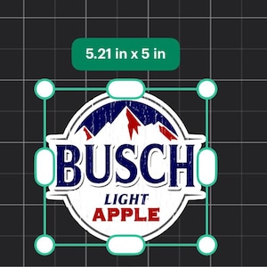 Busch Licht Apfel 5x5 Aufkleber (1 Aufkleber)
